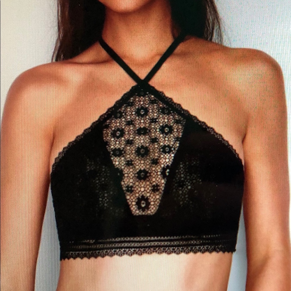 Black high neck bralette (never worn)